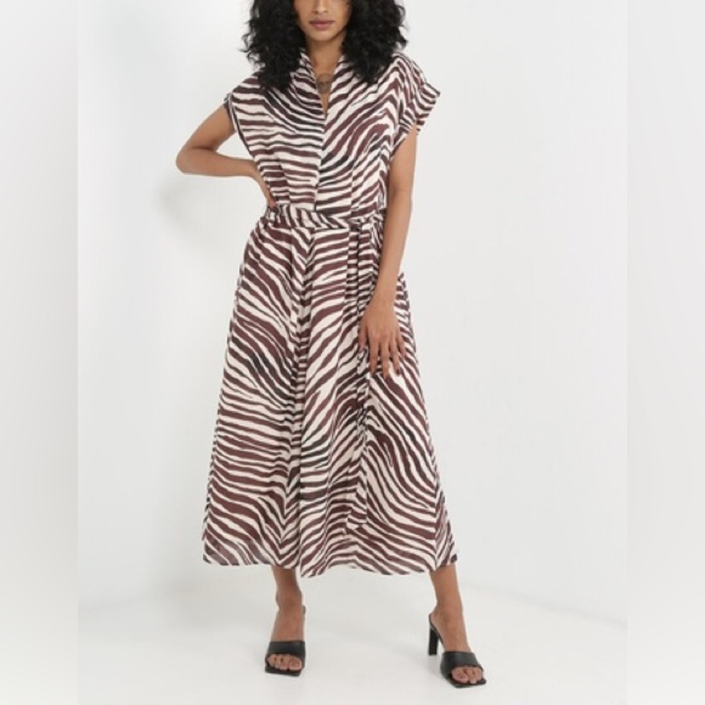Banana Republic Factory Tie-waist Midi Shirtdress XS